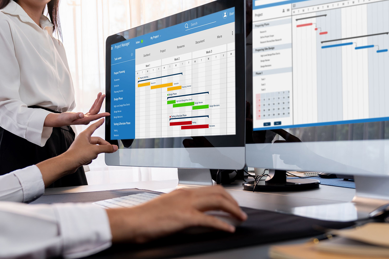 Calendario, Kanban e dashboard
